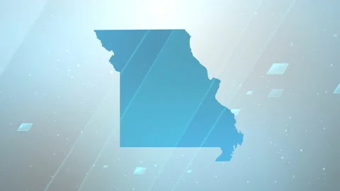 Missouri State Map Background | Stock Video | Pond5