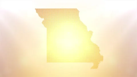 Missouri State Map Opener Stock Footage 247907562