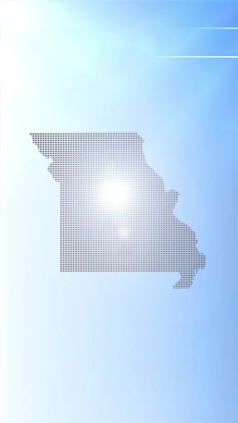 Missouri State Map Opener Vídeo Stock 277088916