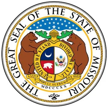 Missouri state seal Illustrazione stock