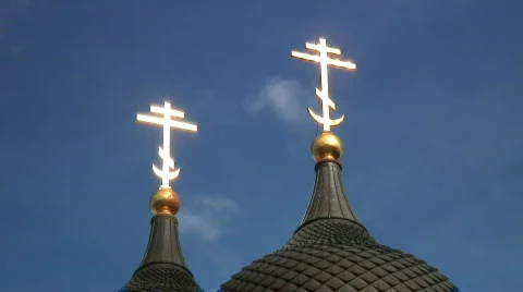 Mist and glowing crosses (timelapse) Stock Footage 566447