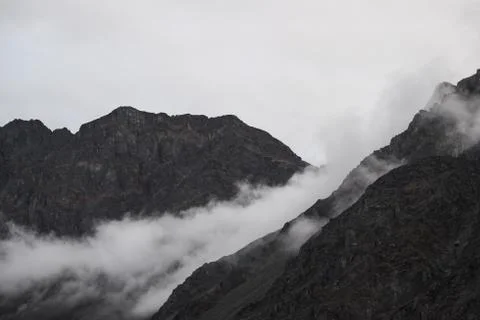 Mist and mountain Stock Photos