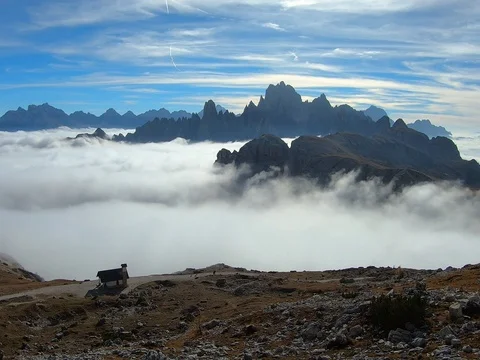 Mist at the Cadini Group 스톡 동영상 103622987