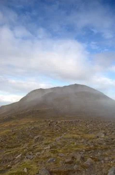 Mist clearing off halival Stock Photos