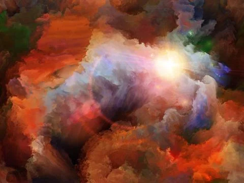 The Mist of Colors Illustrazione stock