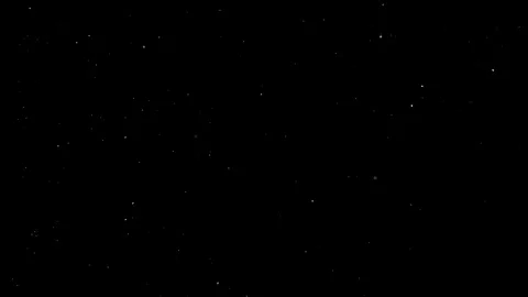 Mist of falling snow particles isolated on black background Stock Footage 125772515