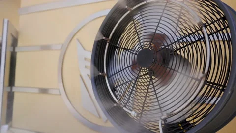 Mist fan side view Stock Footage 196990271