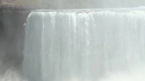Mist at Horseshoe Falls HD Stock Footage 11302879