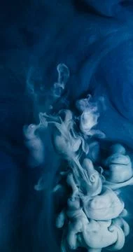 Mist ink splash smoke explosion cloud spray flow Stock Photos