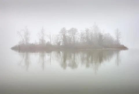 Mist Island Foto stock