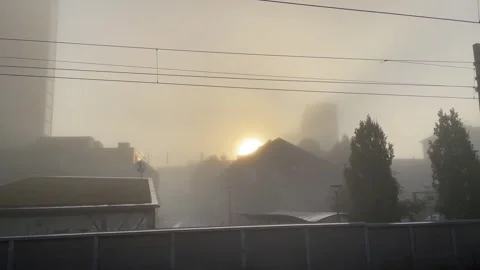Mist in Jakobsberg. Stock Footage 286250030