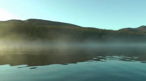 Mist on a lake. Stock Footage 33739697