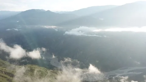 Mist in the mountain Stock Footage 103184794