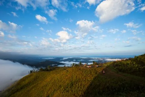 Mist on the mountain Stock Photos