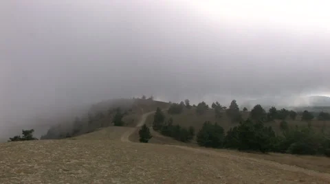 Mist in the mountains Stock Footage 959221