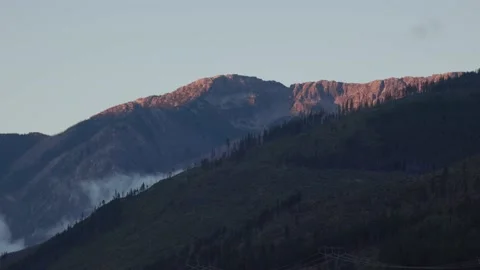 Mist in the Mountains Stock Footage 168895670