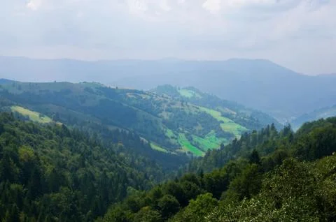 Mist on Mountains Stock Photos