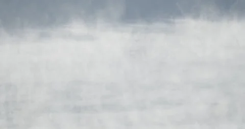 Mist moves over the lake surface 4K slow motion video Stock Footage 317368366