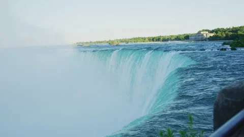 Mist at Niagara Falls edge. Vidéo 218265179