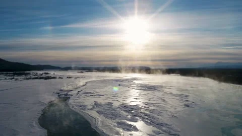 Mist over Frozen River 動画素材 294859568