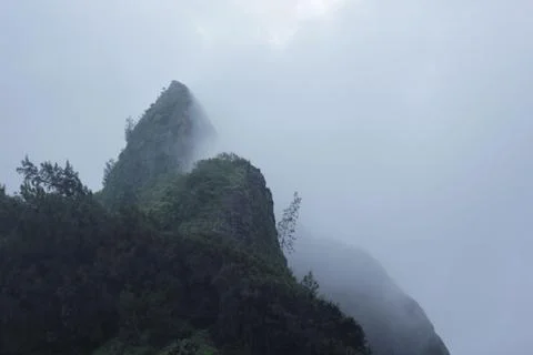 Mist over the Mountains Stock Photos