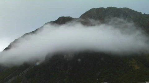 Mist Over Mountainside Stock-Footage 360584