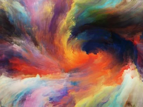 The Mist of Paint Stockillustratie