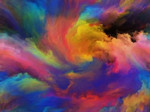 The Mist of Paint Stockillustratie