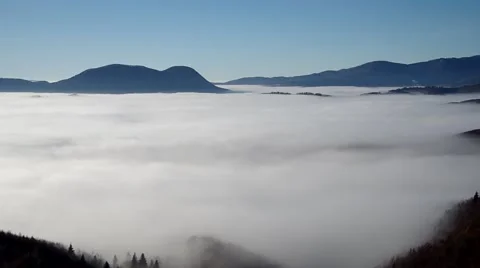 Mist  like the sea Stock Footage 58917119