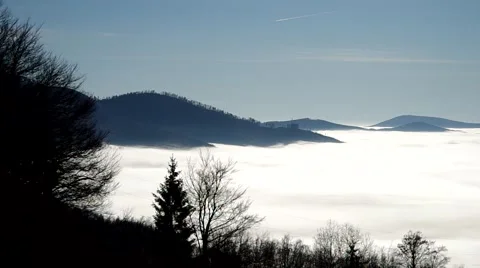 Mist  like the sea Stock Footage 58917130