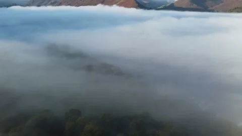 Mist under Catbells Stock Footage 218858242