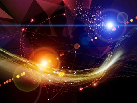 The Mist of Virtual World Stock Illustration