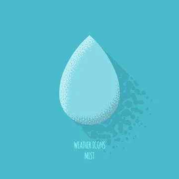 Mist Weather Icon Stock Illustration