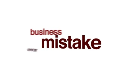 Mistake animated word cloud. Stock Footage 70743881