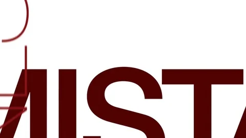 Mistake animated word cloud. Kinetic typography. Stock Footage 71004140
