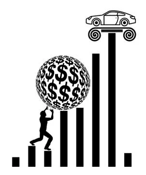 Mistake in Goal Setting Illustrazione stock