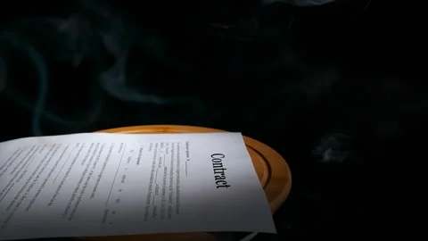 Mistake on loan documents on black. Stock Footage 264693692