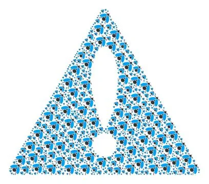 Mistake Sign Pattern of Fly Insect Items Stock Illustration