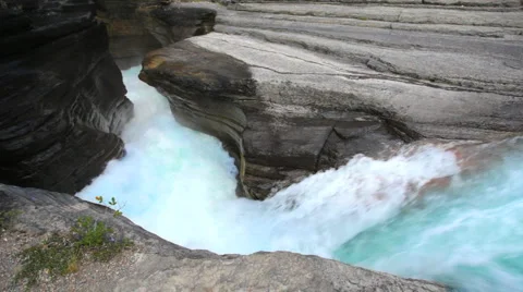 Mistaya Canyon Stock Footage 1065164