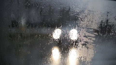 Misted window in the car Stock Footage 104220412