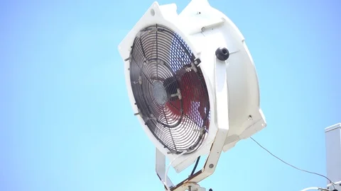 A Misting Fan Stock Footage 93720319