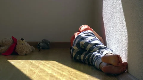 Mistreated child Stock Footage 139098624
