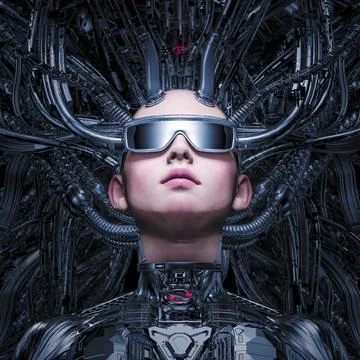 Mistress of the machine Illustrazione stock