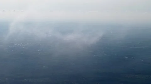 Misty Aerial Drone View Over Tangkak Countryside Stock-Footage 337728731