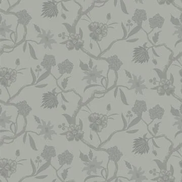 Misty Chintz Bloom seamless pattern background. Stock Illustration