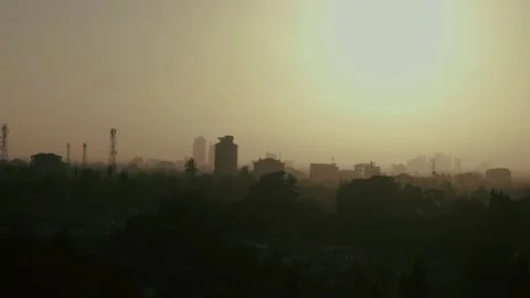 Misty City Stock Footage 162779950