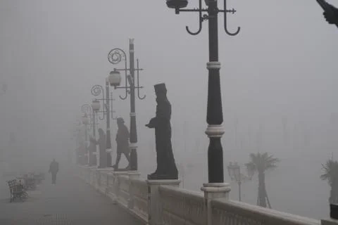Misty cityscape Foto stock