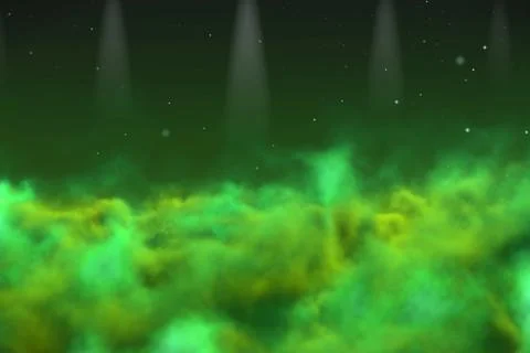 Misty clouds concept with spotlights background for art purposes Stock Illustration