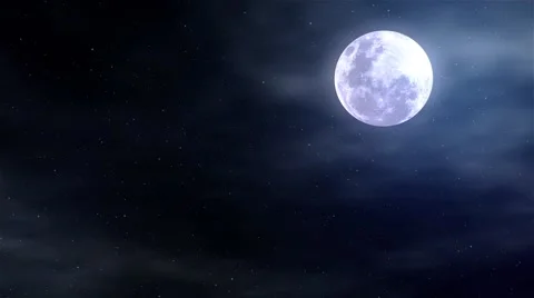 Misty cloudy moon 스톡 동영상 59322571