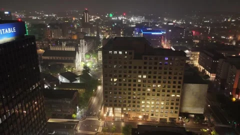 Misty Dark Sky - Syracuse, NY Video stock 336440754